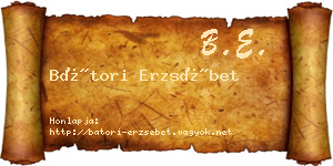 Bátori Erzsébet névjegykártya