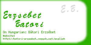 erzsebet batori business card